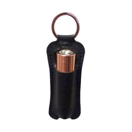 Вибропуля PowerBullet First-Class Bullet 2.5″ with Key Chain Pouch, Rose Gold, 9 режимов вибрации || Віброкуля PowerBullet First-Class Bullet 2.5″ з Key Chain Pouch, Rose Gold, 9 режимів вібрації