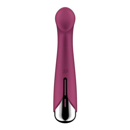 Вибратор с ротацией Satisfyer Spinning G-Spot 1 Red, плоская площадка для стимуляции точки G || Вібратор з ротацією Satisfyer Spinning G-Spot 1 Red, плоский майданчик для стимуляції точки G