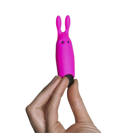 Вибропуля Adrien Lastic Pocket Vibe Rabbit Pink со стимулирующими ушками || Віброкуля Adrien Lastic Pocket Vibe Rabbit Pink зі стимулювальними вушками