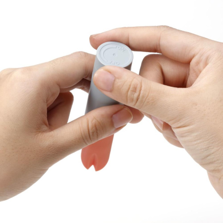 Вибратор-помада IROHA STICK Grey, плавное увеличение мощности || Вібратор-помада IROHA STICK Grey