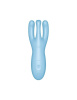 Клиторальный смарт вибратор Satisfyer Threesome 4 Blue с тремя пальчиками || Кліторальний смарт вібратор Satisfyer Threesome 4 Blue з трьома пальчиками