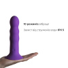 Дилдо с вибрацией Adrien Lastic Hitsens 3 Purple, отлично для страпона, диаметр 4см, длина 18,2см || Двошаровий ділдо з вібрацією Adrien Lastic Hitsens 3 Purple, відмінно для страпона, діаметр 4 см, до