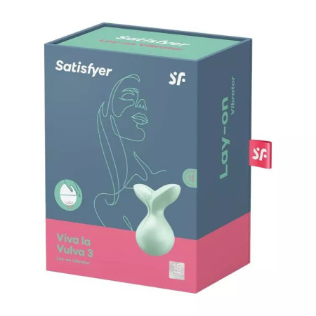 Мини-вибромассажер Satisfyer Viva la Vulva 3 Mint || Мінівібромасажер Satisfyer Viva la Vulva 3 Mint