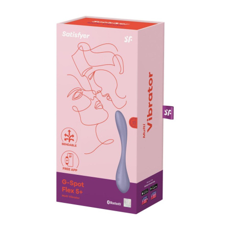 Универсальный смарт-вибратор Satisfyer G-Spot Flex 5+ Lilac || Універсальний смарт-вібратор Satisfyer G-Spot Flex 5+ Lilac