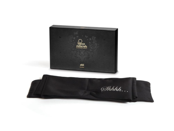 Повязка-лента 2в1 Bijoux Indiscrets: Shhh (повязка на глаза и лента для связывания)