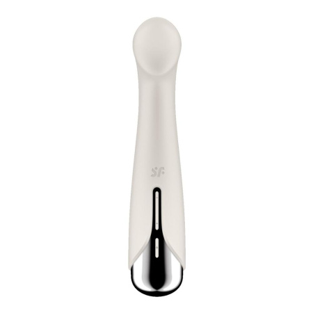 Вибратор с ротацией Satisfyer Spinning G-Spot 1 Beige, плоская площадка для стимуляции точки G || Вібратор з ротацією Satisfyer Spinning G-Spot 1 Beige, плоский майданчик для стимуляції точки G