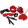 БДСМ-набор Art of Sex – Soft Touch BDSM Set, красный, 9 предметов || БДСМ-набір Art of Sex – Soft Touch BDSM Set, червоний, 9 предметів