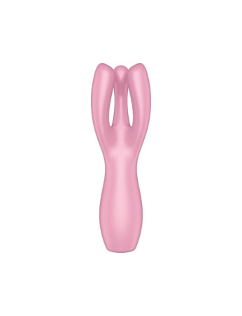 Клиторальный вибратор Satisfyer Threesome 3 Pink с тремя пальчиками || Кліторальний вібратор Satisfyer Threesome 3 Pink з трьома пальчиками