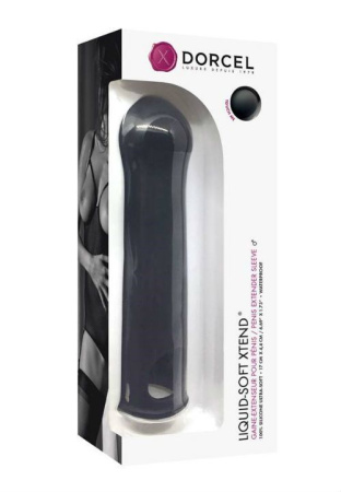 Удлиняющая насадка на член Dorcel LIQUID-SOFT XTEND (до +3,8см), с кольцом для мошонки || Подовжувальна насадка на член Dorcel LIQUID-SOFT XTEND (до + 3,8см), з кільцем для мошонки