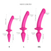 Анальная пробка с дилдо 2в1 Strap-On-Me SWITCH PLUG-IN DILDO Fuchsia L, диаметр 4,5/3,4 см || Анальна пробка з дилдо 2в1 Strap-On-Me SWITCH PLUG-IN DILDO Fuchsia L, діаметр 4,5/3,4 см