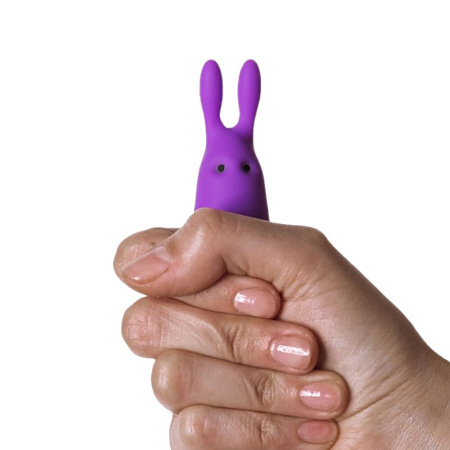 Вибропуля Adrien Lastic Pocket Vibe Rabbit Purple со стимулирующими ушками || Віброкуля Adrien Lastic Pocket Vibe Rabbit Purple зі стимулювальними вушками